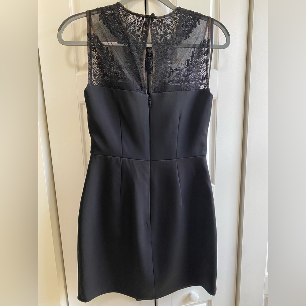 BCBG - little black dress with sheer lace top - Picture 4 of 8